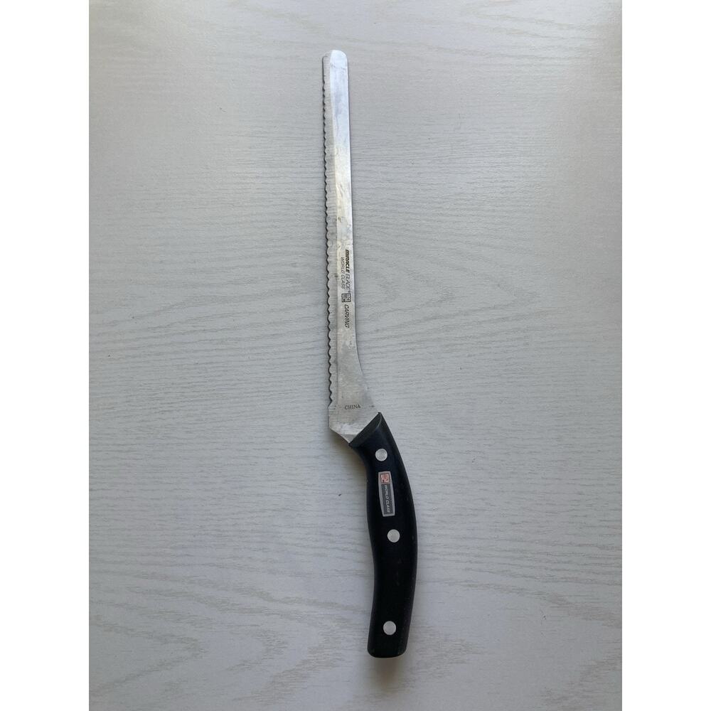 Miracle Blade World Class All Purpose Carving Knife 9" Serrated USA Stainless